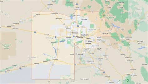 Map of Cities in Maricopa County, AZ .
